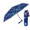 Petit parapluie pliant bleu pour collégienne