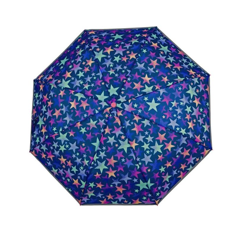 Petit parapluie pliant bleu pour collégienne