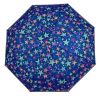 Petit parapluie pliant bleu pour collégienne