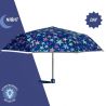 Petit parapluie pliant bleu pour collégienne