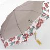parapluie pliable écologique beige pour femme