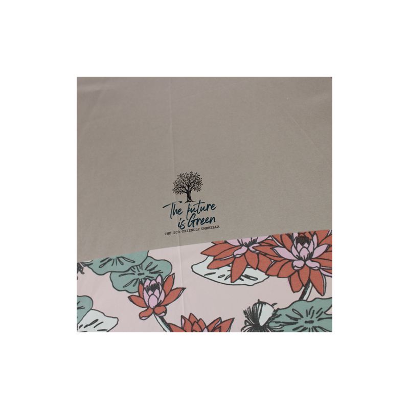 Parapluie canne écologique beige pour femme