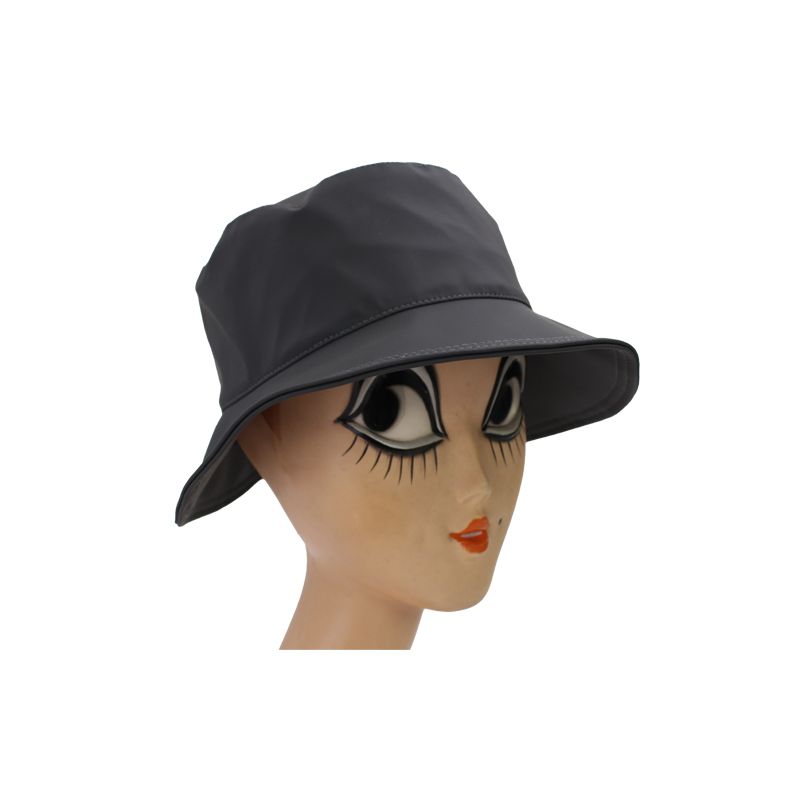 Chapeau de pluie gris carbone pour femme