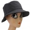 Chapeau de pluie gris carbone pour femme
