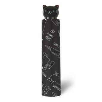 Petit parapluie pliantnoir mini cats