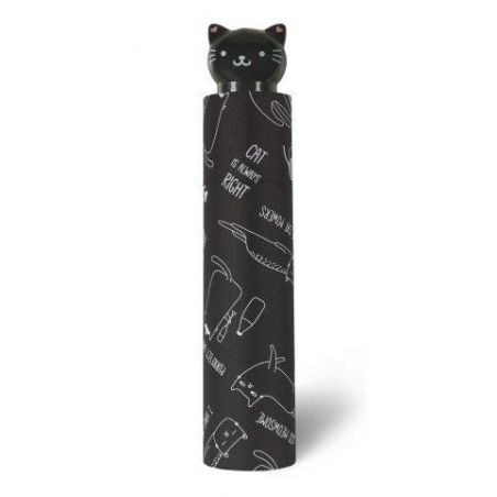 Petit parapluie pliantnoir mini cats