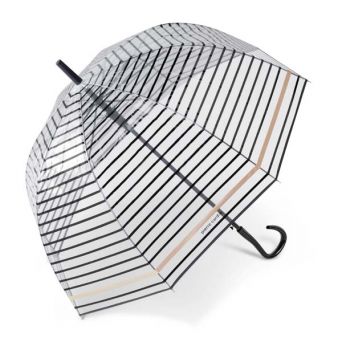 Parapluie cloche transparent Esprit liseré rosegold