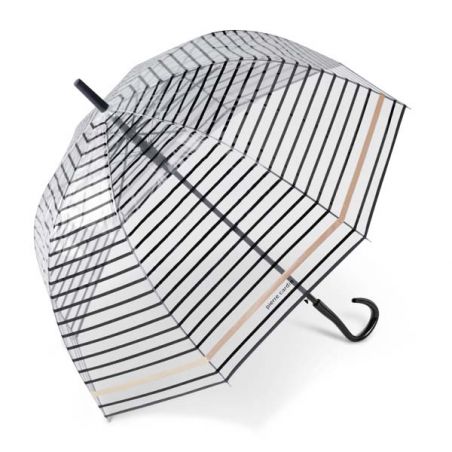 Parapluie cloche transparent Esprit liseré rosegold