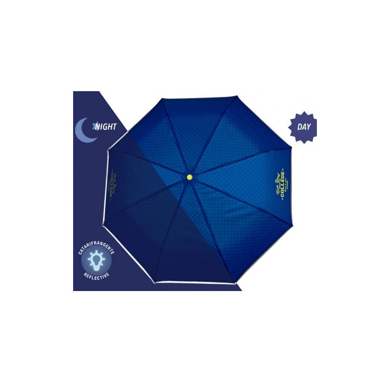 Parapluie pliantbleu New York college