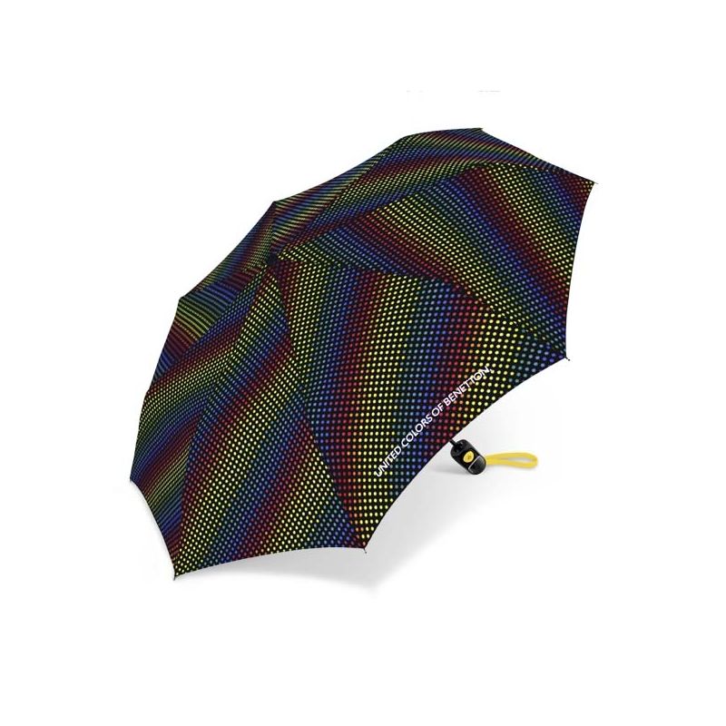 Parapluie pliant Benetton confettis multicolores