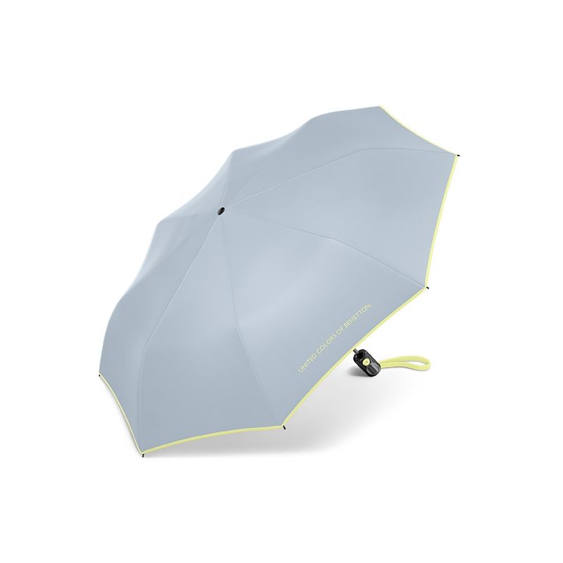 Parapluie pliant 3 sections gris Benetton