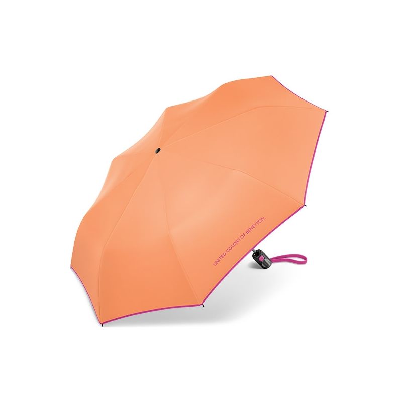 Parapluie automatique pliant orange Benetton