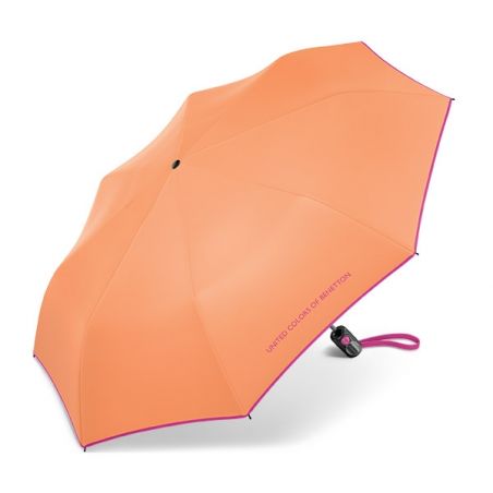 Parapluie automatique pliant orange Benetton