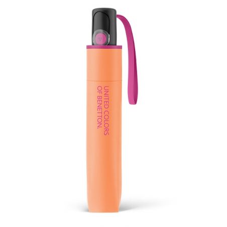 Parapluie automatique pliant orange Benetton