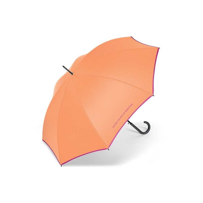 Parapluie long orange Benetton