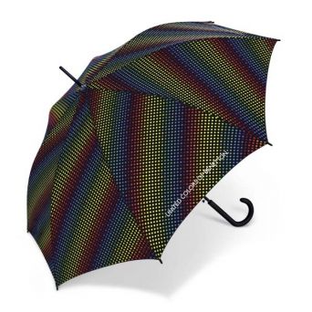 Parapluie canne pois multicolore Benetton