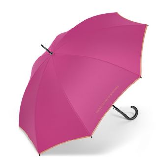 Parapluie droit rose intense Benetton