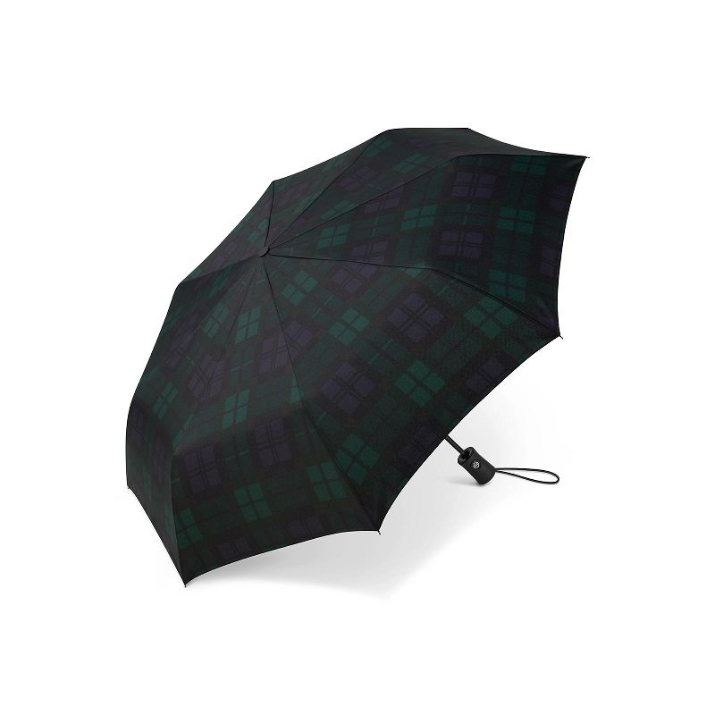 Parapluie écossais pliant fond vert