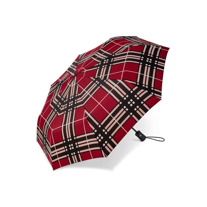 Parapluie écossais pliant rouge
