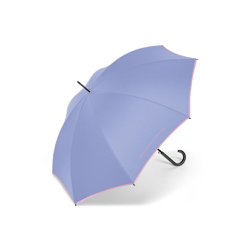 Parapluie droit bleu Benetton