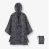 Poncho de pluie gris foncé smiley