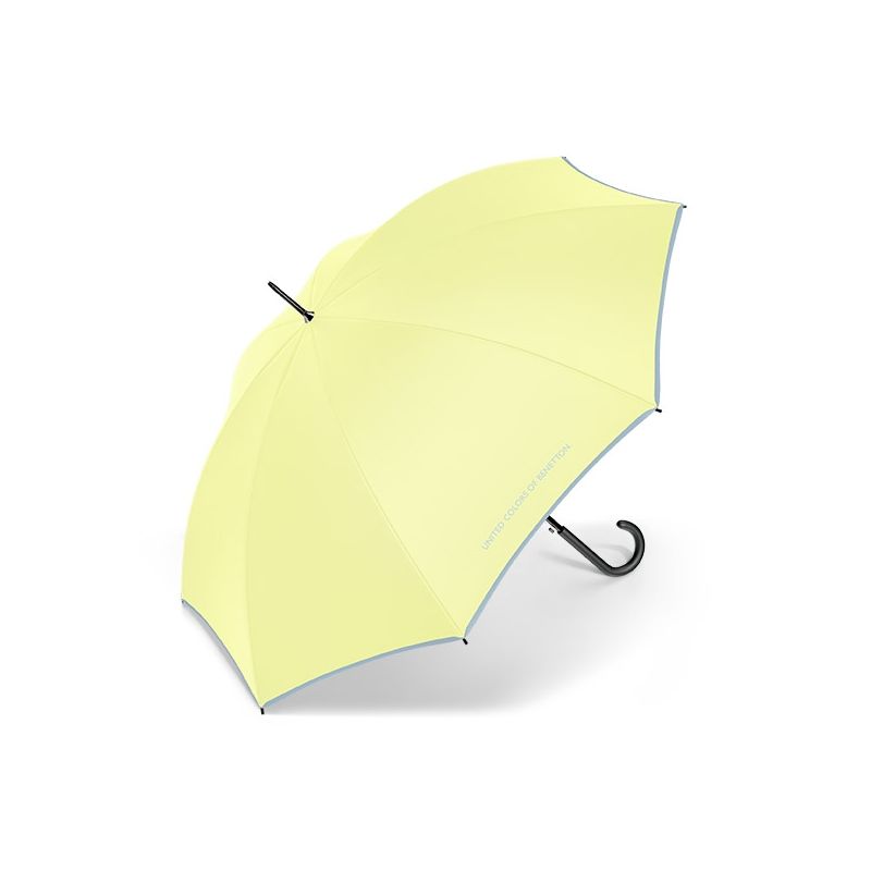 Parapluie long jaune pâle Benetton