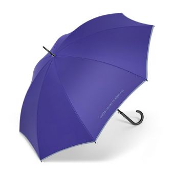 Parapluie long bleu electriqueBenetton