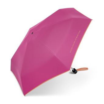 Mini parapluie pliant Benetton rose fuchsia