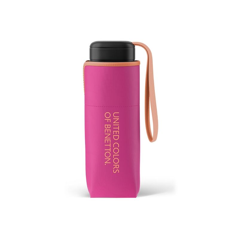 Mini parapluie pliant Benetton rose fuchsia