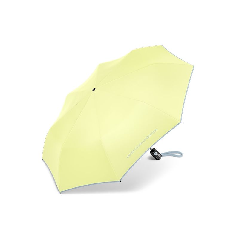 Parapluie automatique pliant jaune Benetton