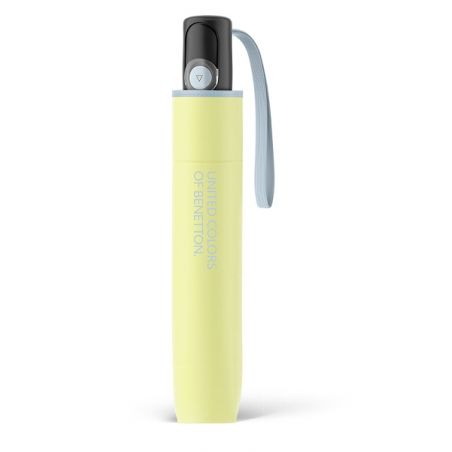 Parapluie automatique pliant jaune Benetton