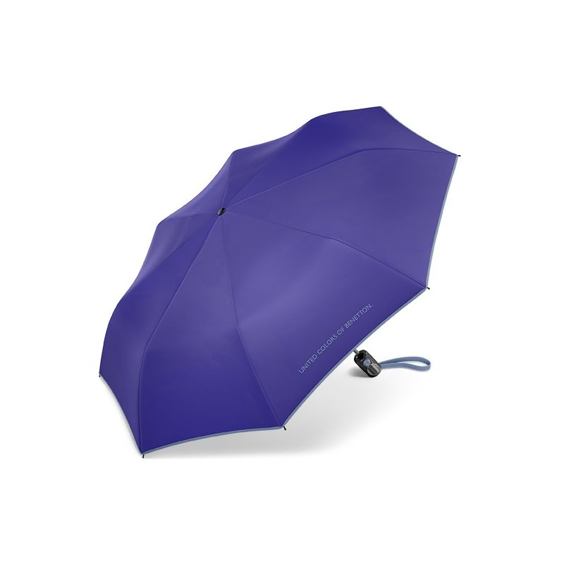 Parapluie automatique pliant bleu électrique Benetton