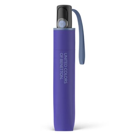 Parapluie automatique pliant bleu électrique Benetton