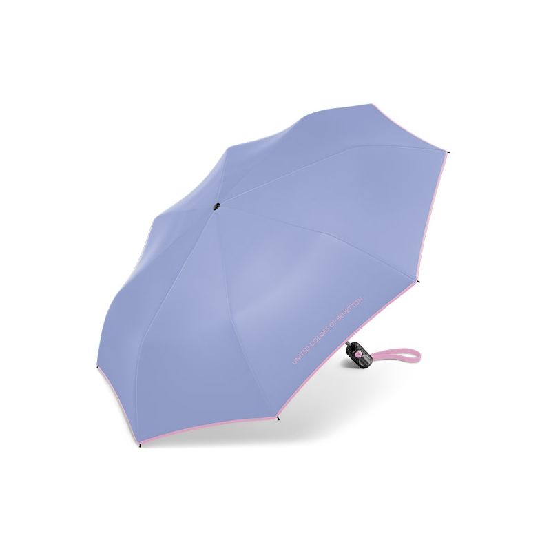Parapluie pliantbleu pastel Benetton
