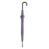 Parapluie long gris Benetton a pois violet