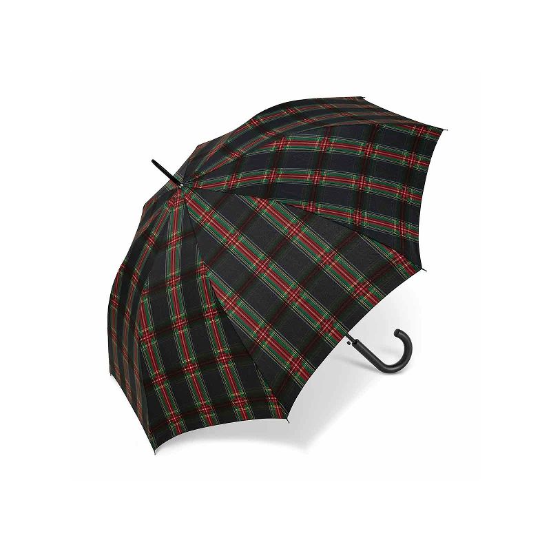 Parapluie femme écossais rouge et vert