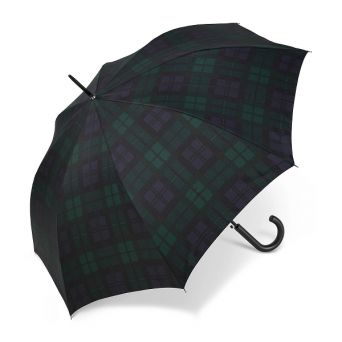 Parapluie femme écossais vert et bleu