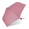 Mini parapluie Benetton rose à pois ultra plat