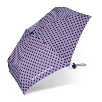 Mini parapluie Benetton gris à pois ultra plat