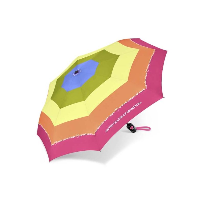 Parapluie pliant automatique "les couleurs de l'espoir" Benetton