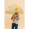 Parapluie cloche transparent rubans colorés
