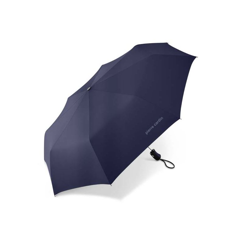 Parapluie pliant automatique bleu marine Pierre Cardin