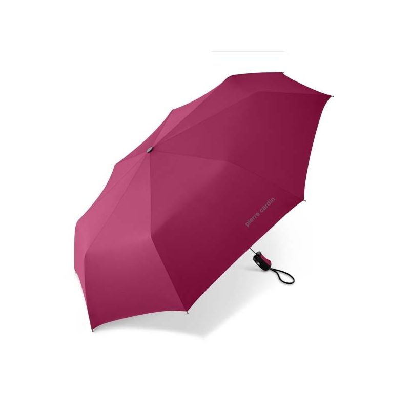 Parapluie pliant automatique rouge Pierre Cardin