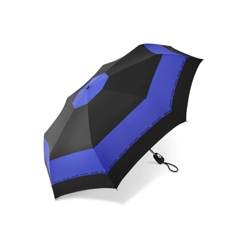 Petit parapluie pliant Pierre Cardin l bleu et noir