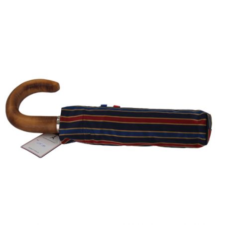 Parapluie pliant rayures satinées