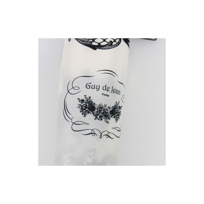 Parapluie pliant rétro blanc fabriqué en France