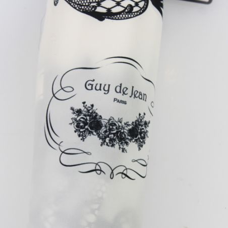 Parapluie pliant rétro blanc fabriqué en France