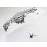 Parapluie pliant rétro blanc fabriqué en France