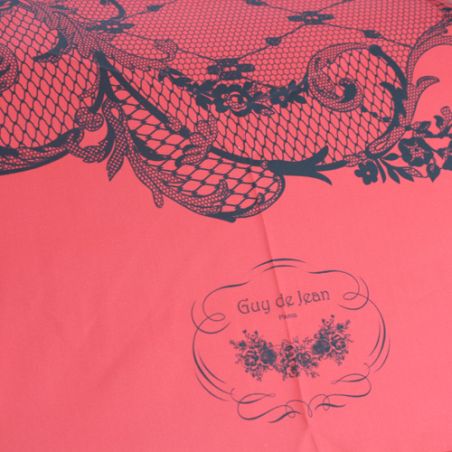 Parapluie pliant rétro rouge fabriqué en France