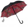 Parapluie luxe toile doublée intérieur imprimé fleuri